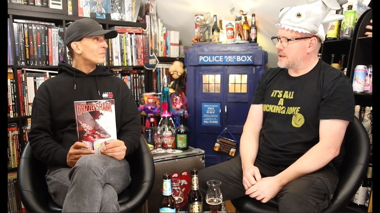 Du betrachtest gerade COMICS & BIER – DOPPELBOOK 126: Hai-Alarm! Horror! REST IN PEACE! MAHLER! Und Live-Show Review!